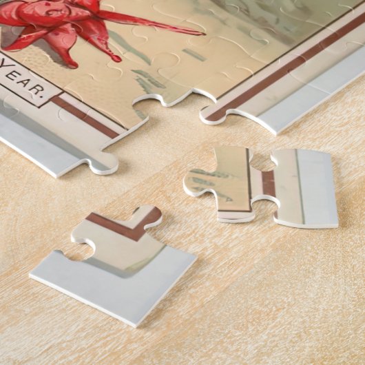 Weihnachtsgrüßen Puzzle (Seite)