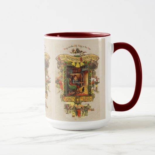 Weihnachtsgrüßen Tasse (Rechts)