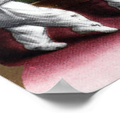 WeihnachtsgrüßeWeihnachten kommt aus Schornstein Poster (Ecke)