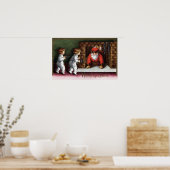 WeihnachtsgrüßeWeihnachten kommt aus Schornstein Poster (Küche)