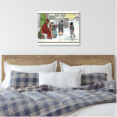 WeihnachtsgrüßeWeihnachtsfeier Leinwanddruck (Insitu (Schlafzimmer))