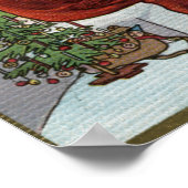 WeihnachtsgrüßeWeihnachtsfeier Poster (Ecke)