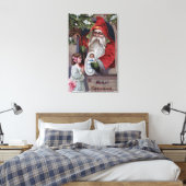 WeihnachtsgrüßeWeihnachtsgeburtPuppe Leinwanddruck (Insitu (Schlafzimmer))