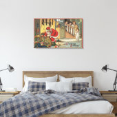 WeihnachtsgrüßeWeihnachtsgeschenke ausziehen Leinwanddruck (Insitu (Schlafzimmer))