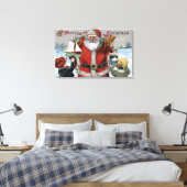 WeihnachtsgrüßeWeihnachtsgeschenke Leinwanddruck (Insitu (Schlafzimmer))