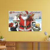 WeihnachtsgrüßeWeihnachtsgeschenke Leinwanddruck (Insitu (Wohnzimmer))
