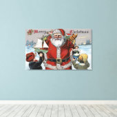 WeihnachtsgrüßeWeihnachtsgeschenke Leinwanddruck (Insitu (Holzboden))