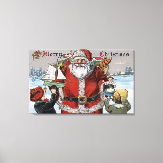 WeihnachtsgrüßeWeihnachtsgeschenke Leinwanddruck (Vorderseite)