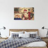 WeihnachtsgrüßeWeihnachtsgeschmack Leinwanddruck (Insitu (Schlafzimmer))
