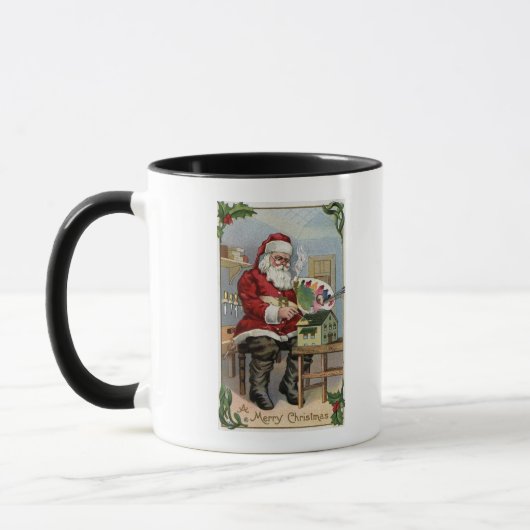 WeihnachtsgrüßeWeihnachtsmalerei Tasse (Links)
