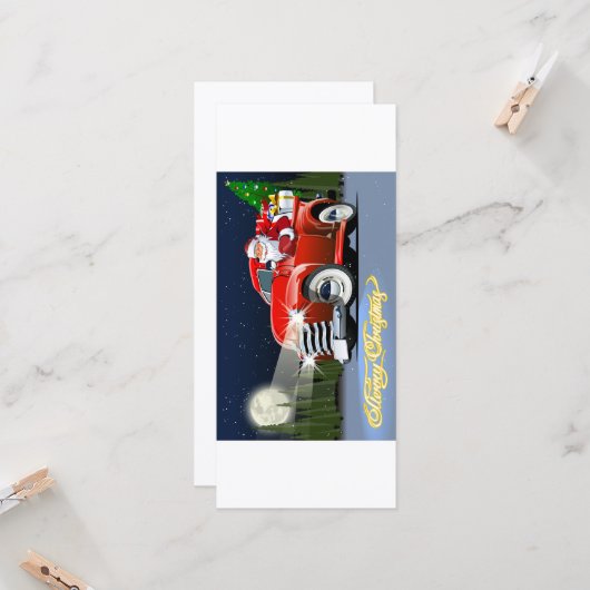 Weihnachtsgrußkarte (Vorderseite/Rückseite Beispiel)
