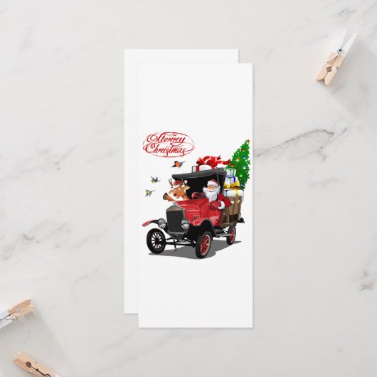 Weihnachtsgrußkarte (Vorderseite/Rückseite Beispiel)