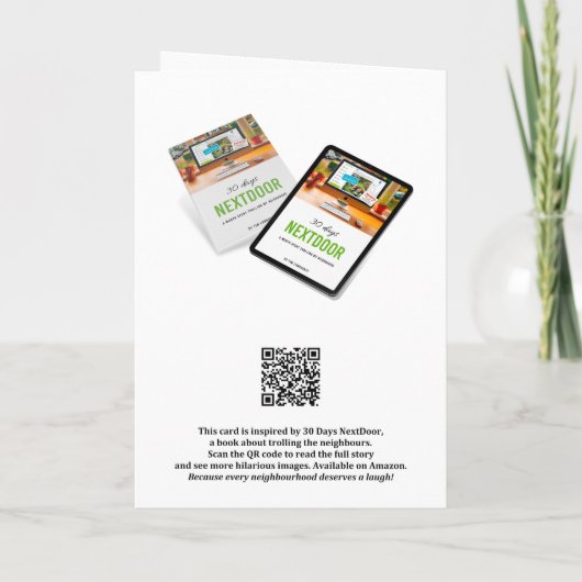 Weihnachtsgrüßkarte 2024 feiertagskarte (Rückseite)