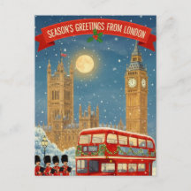 Weihnachtsgrußkarte aus London
