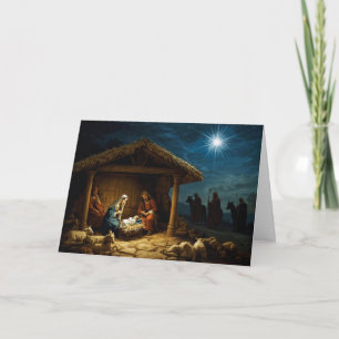Weihnachtsgrußkarte Baby Jesus Serie #1 Karte