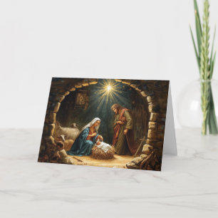 Weihnachtsgrußkarte Baby Jesus Serie #3 Karte
