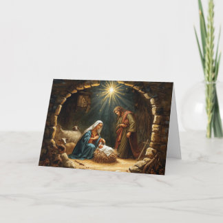 Weihnachtsgrußkarte Baby Jesus Serie #3 Karte