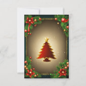 Weihnachtsgrüßkarte Dankeskarte (Vorderseite)