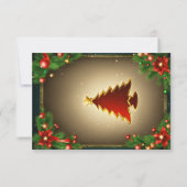 Weihnachtsgrüßkarte Dankeskarte (Rückseite)