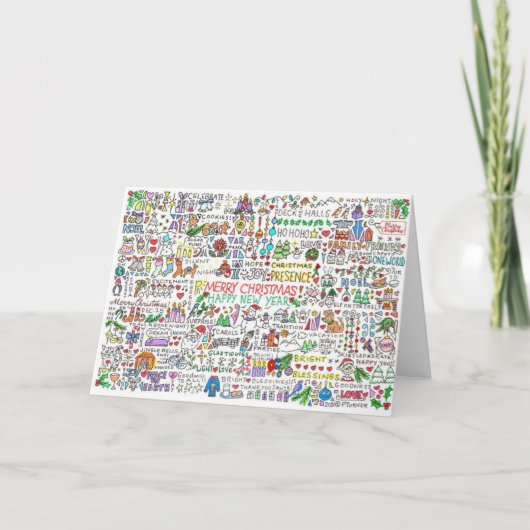 Weihnachtsgrußkarte Dankeskarte (Vorderseite)