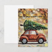 Weihnachtsgrußkarte Dankeskarte (Vorne/Hinten)