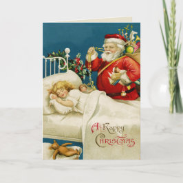 Weihnachtsgrußkarte des Weihnachtsmanns Feiertagskarte