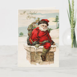 Weihnachtsgrußkarte des Weihnachtsmanns Feiertagskarte