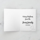 Weihnachtsgrußkarte - Eichhörnchen im Winter Karte (Innenseite)