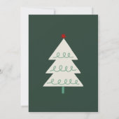 Weihnachtsgrußkarte Einladung (Rückseite)