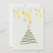 Weihnachtsgrußkarte Einladung (Rückseite)