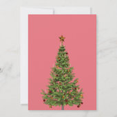 Weihnachtsgrußkarte Einladung (Rückseite)