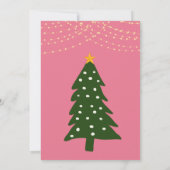 Weihnachtsgrußkarte  einladung (Rückseite)