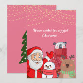 Weihnachtsgrußkarte  einladung (Vorne/Hinten)