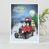 Weihnachtsgrußkarte Feiertagskarte (Stehend Vorderseite)
