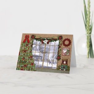 Weihnachtsgrüßkarte Feiertagskarte