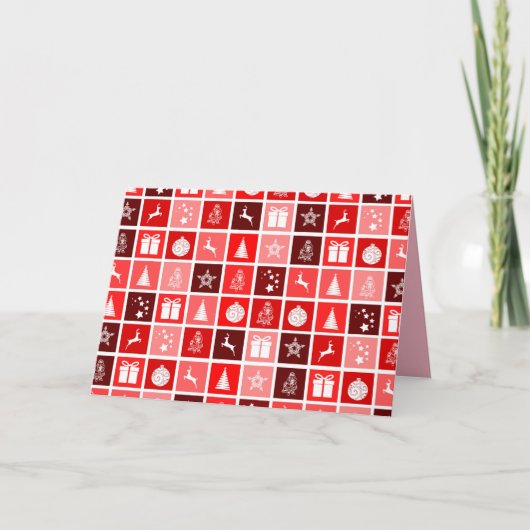 Weihnachtsgrüßkarte Feiertagskarte (Vorderseite)