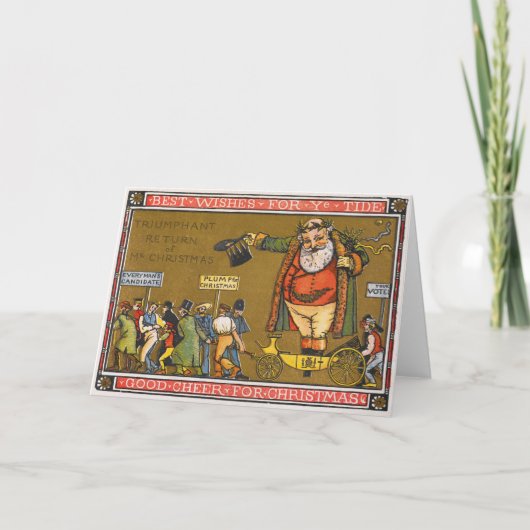 Weihnachtsgrußkarte Feiertagskarte (Vorderseite)