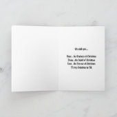 Weihnachtsgrüßkarte Feiertagskarte (Innenseite)