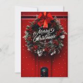 Weihnachtsgrüßkarte Feiertagskarte (Vorderseite)