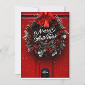 Weihnachtsgrüßkarte Feiertagskarte (Rückseite)