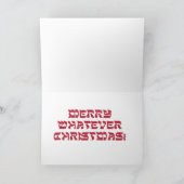 Weihnachtsgrüßkarte Feiertagskarte (Innenseite)