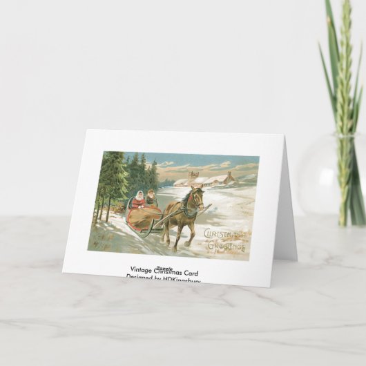 Weihnachtsgrüßkarte Feiertagskarte (Rückseite)