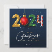 Weihnachtsgrüßkarte Feiertagskarte (Rückseite)