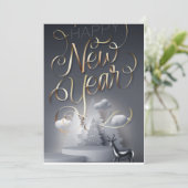 Weihnachtsgrüßkarte Feiertagskarte (Stehend Vorderseite)