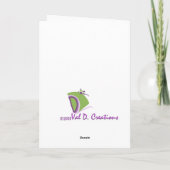 Weihnachtsgrüßkarte Feiertagskarte (Rückseite)