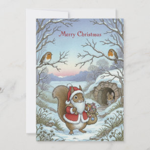 Weihnachtsgrußkarte Feiertagskarte