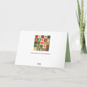 Weihnachtsgrüßkarte Feiertagskarte (Rückseite)