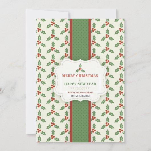 Weihnachtsgrußkarte Feiertagskarte (Vorderseite)
