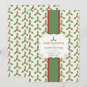 Weihnachtsgrußkarte Feiertagskarte (Vorne/Hinten)