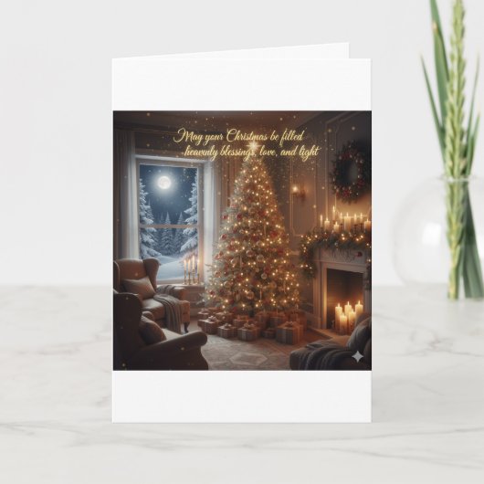 Weihnachtsgrußkarte Feiertagskarte (Vorderseite)